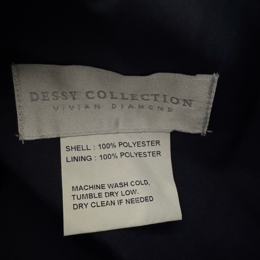 Dessy Collection Navy Midi Dress - Picture 11 of 13